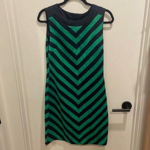 Blue and Green Dress